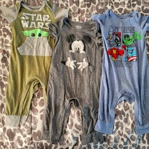 Disney Baby Boy Rompers